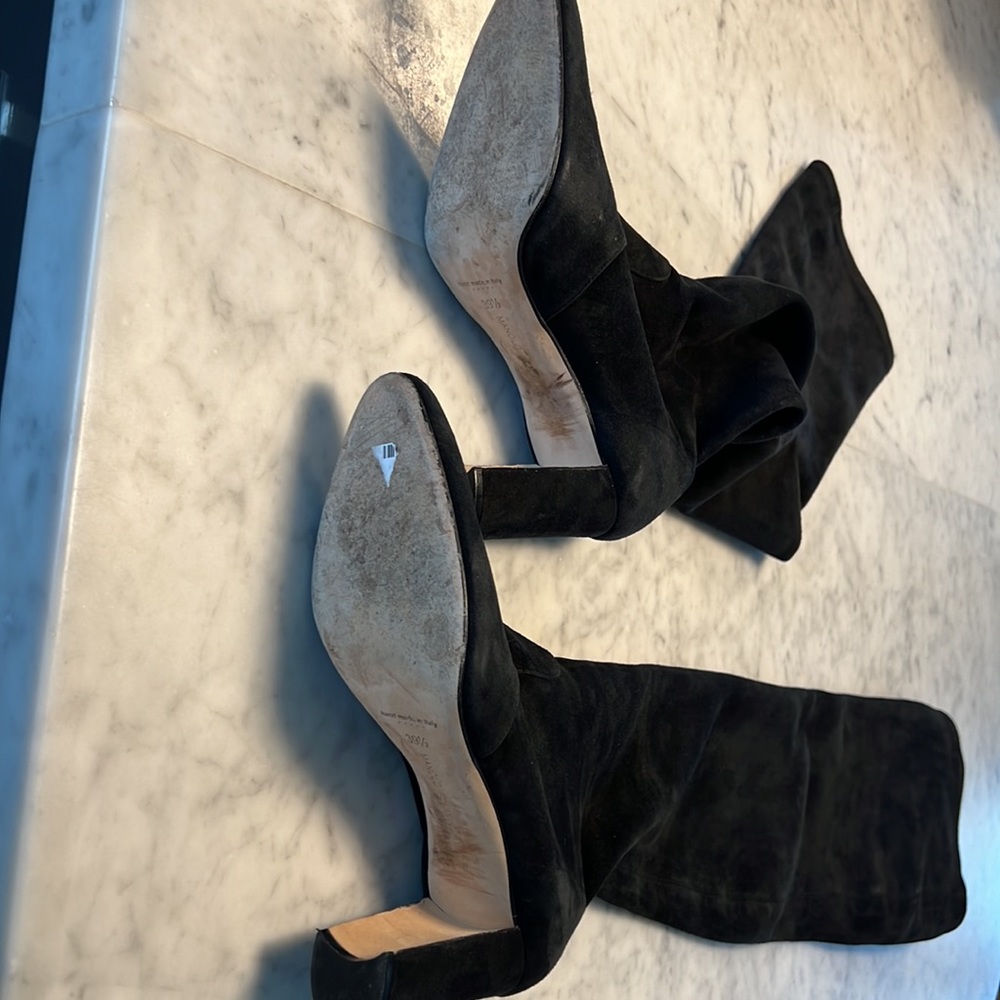 MANOLO BLAHNIK  authentic over the knee suede boots - Picture 7 of 10